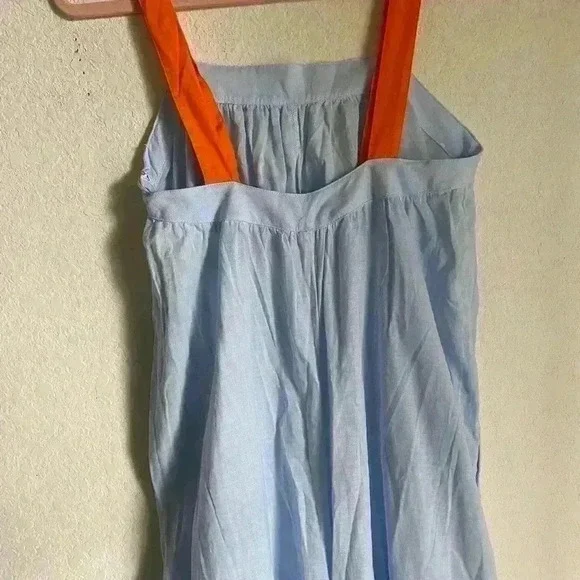 PHAX MALIBU BOHO OVERSIZED WIDE LEG JUMPSUIT SWIM ORANGE STRAP COVERUP SIZE S - Picture 12 of 15